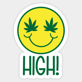 High Smile Face Sticker